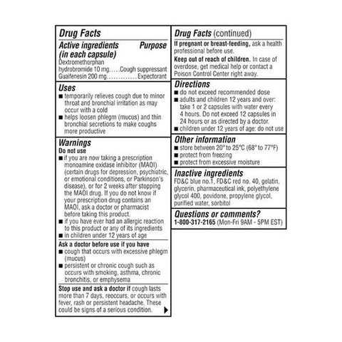 Coricidin Hbp, Chest Congestion And Cough Liquid Gels, 20 Count