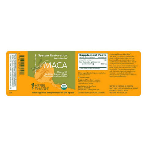 Herb Pharm, Maca Capsules, 60 Caps Herb Pharm