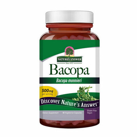 Nature's Answer, Bacopa, 500 Mg, 90 Veg Caps Nature's Answer
