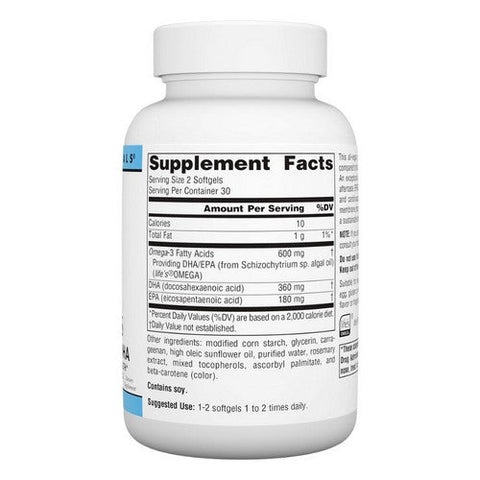Source Naturals, Omega-3 Vegan EPA-DHA, 350 mg, 60 sgels Source Naturals