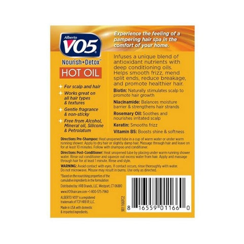 Vo5, Hot Oil Intense Conditioning Treatment, 0.5 Oz / 2 Count Vo5