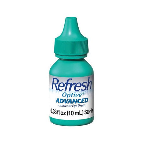Refresh, Optive Advanced Lubricant Eye Drops, 0.33 Oz Refresh