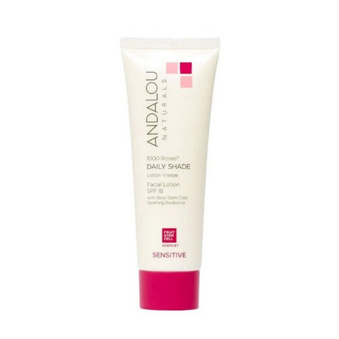 Andalou Naturals, 1000 Roses Daily Shade Facial Lotion Spf 18 Sensitive, 2.7 Oz Andalou Naturals
