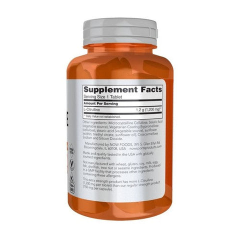 Now Foods, L-Citrulline, 1200 mg, 120 Tabs Now Foods