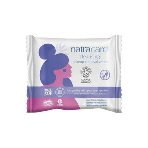 Natracare, Organic And Natural Cleansing Make-Up Removal Wipes, 20 Count Natracare