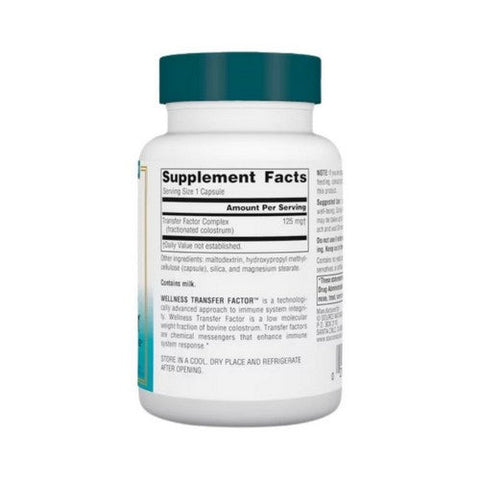 Source Naturals, Wellness Transfer Factor, 125 mg, 60 Veg Caps Source Naturals