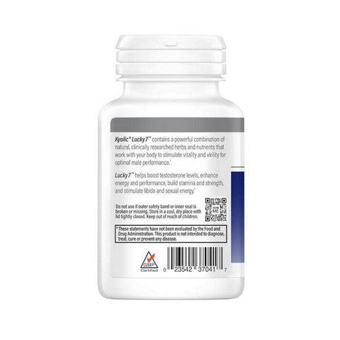 Kyolic, Lucky 7 Men's Performance Formula, 60 Caps Kyolic