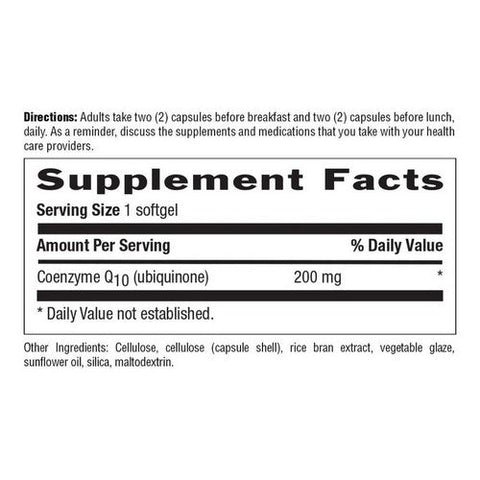Country Life, CO Q 10, 200 mg, 60 Softgels Country Life
