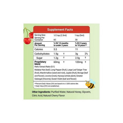 Herbion Naturals, Throat Syrup For Children Cherry, 5 Oz Herbion Naturals
