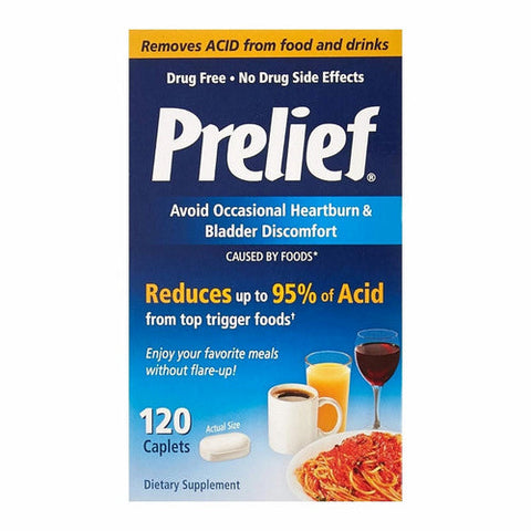 Prelief, Calcium Glycerophosphate Reduces Up To 95% Of Acid Caplets, 120 Caps Prelief