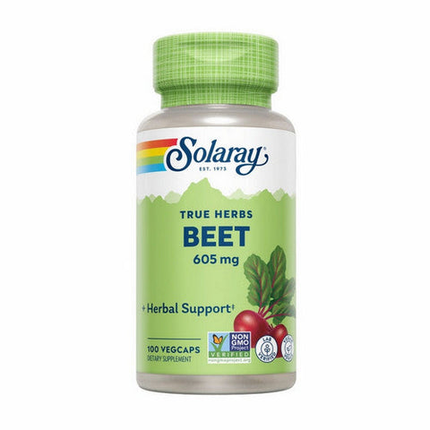 Solaray, True Herbs Beet Root, 605 Mg, 100 Veg Caps Solaray