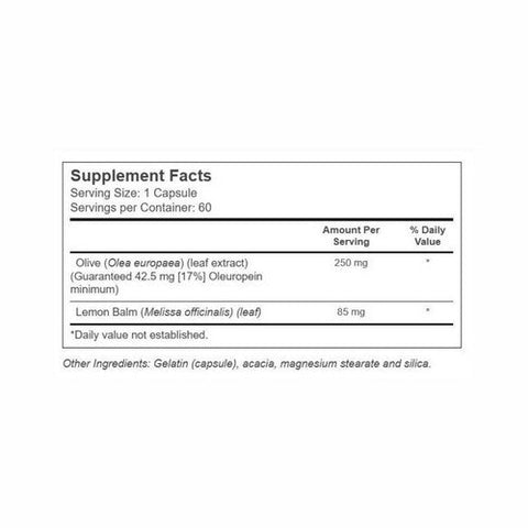 Solaray, Olive Leaf Extract, 250 mg, 60 Caps Solaray