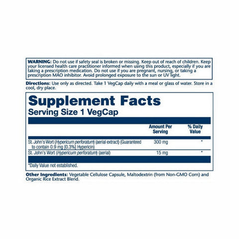 Solaray, St. John's Wort Extract, 300 mg, 120 Caps Solaray