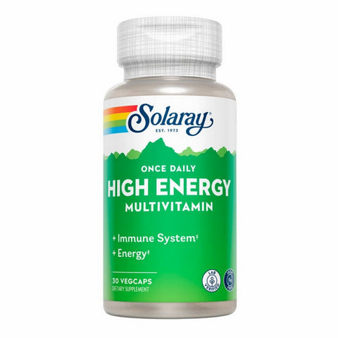 Once Daily High Energy Iron-Free 30 Caps by Solaray
