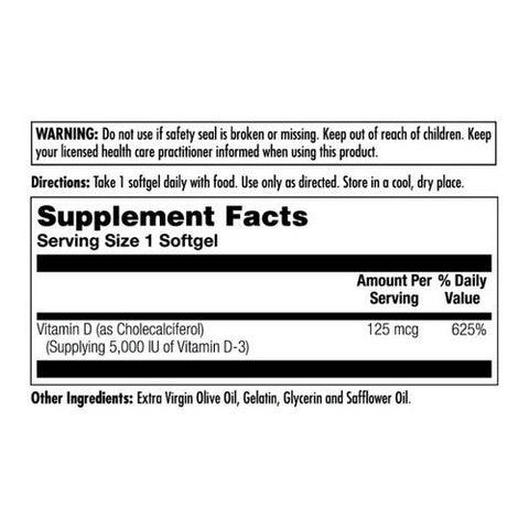 Kal, Ultra D-3 ActivGels, 5,000 IU, 90 Softgels Kal