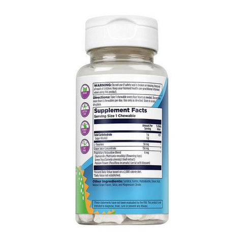 Kal, Relax-A-Saurus Relaxation Support Grape, 30 Chews Kal