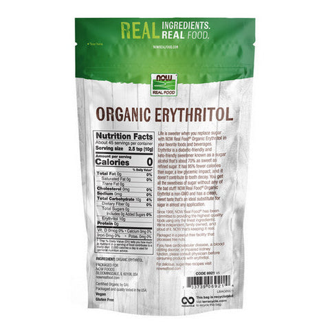 Now Foods, Organic Erythritol, 1 lbs Now Foods