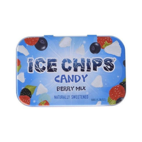 Ice Chips Candy, Hand Crafted Candy Tin Berry, 1.76 Oz Ice Chips Candy