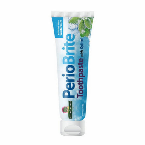Nature's Answer, PerioBrite Toothpaste with Xylitol Flouride-Free Wintermint, 4 Oz