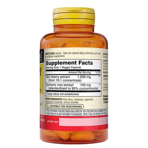 Mason, Tart Cherry Extract With Turmeric, 1000 Mg, 60 Veg Caps Mason