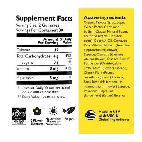 Bach, Rescue Plus Sleep Gummies Natural Strawberry, 60 Gummies Bach