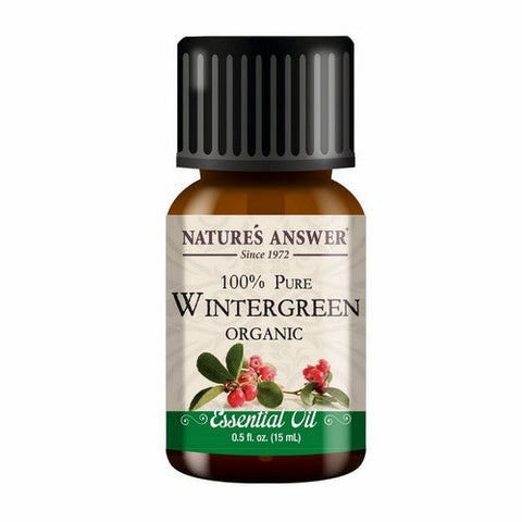 Nature's Answer, Pure Organic Essential Oil Wintergreen, 0.5 Oz Nature's Answer