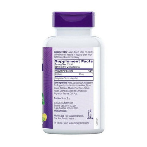 Natrol, Fast Dissolve Melatonin Citrus Punch, 10 mg, Citrus Punch 100 Tabs Natrol
