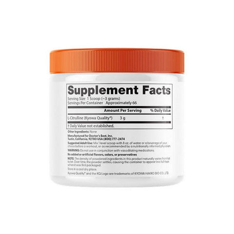 Doctors Best, L-Citrulline Powder, 200 Grams Doctors Best