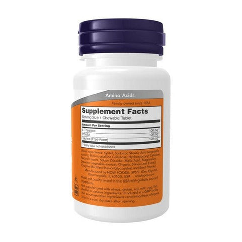 Now Foods, L-Theanine, 100 mg, 90 Veg Caps Now Foods