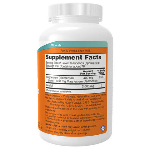 Now Foods, Magnesium Inositol Relax, 16 Oz Now Foods
