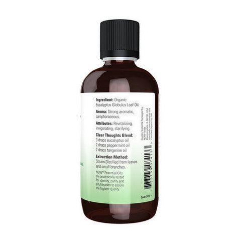 Now Foods, Organic Eucalyptus Oil, 4 Oz Now Foods