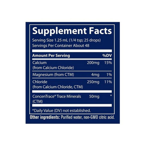 Trace Minerals, Ionic Calcium Unflavored, 200 mg, 2 Oz Trace Minerals