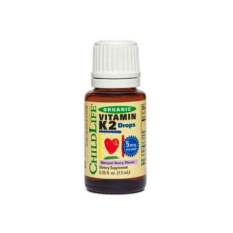 Child Life Essentials, Organic Vitamin K2 Drops Natural Berry, 5 Mcg, 0.25 Oz Child Life Essentials