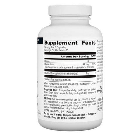 Source Naturals, Magtein Magnesium L-Threonate, 667 Mg, 180  Caps Source Naturals