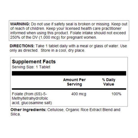 Kal, Methyl Folate, 400 Mcg DFE, 90 Count Kal