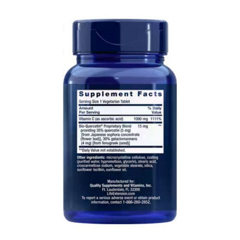 Life Extension, Vitamin C and Bio-Quercetin Phytosome, 60 Veg Tabs Life Extension