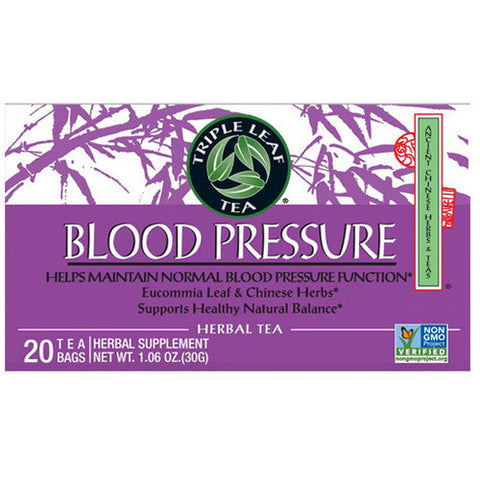 Triple Leaf Tea, Herbal Tea Blood Pressure, 20 Bags Triple Leaf Tea