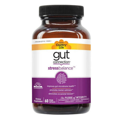 Country Life, Gut Connection Stress Balance, 60 Caps Country Life