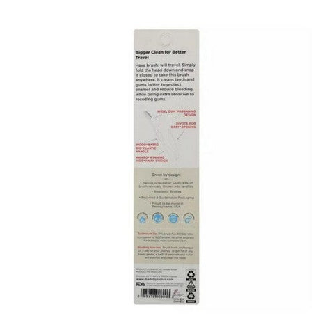 Radius, Tour Travel Toothbrush with Replaceable Head Soft, 1 Count Radius