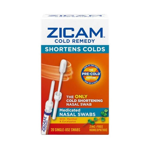 Zicam, Cold Remedy Nasal Swabs, 20 Each Zicam