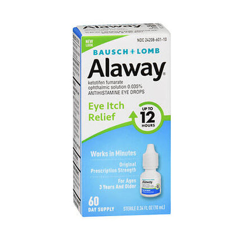 Bausch + Lomb, Antihistamine Eye Drops For Up To 12 Hour Itch Relief, 0.33 Oz Bausch + Lomb