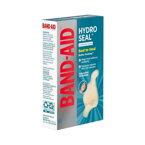 Band-Aid, Hydro Seal Hydrocolloid Gel Bandages 0.78 X 2.3 Inch, 10 Each Band-Aid
