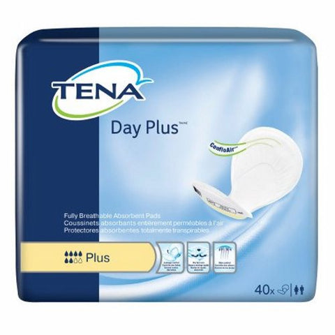 Bladder Control Pad TENA  Day Plus 24 Inch Length Heavy Absorbency Dry-Fast Core One Size Fits Most  Count of 2 by Tena