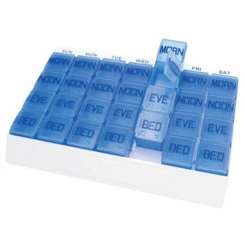 Pill Organizer Medi Tray 7 Day 4 Dose Case of 48 by Apex-Carex
