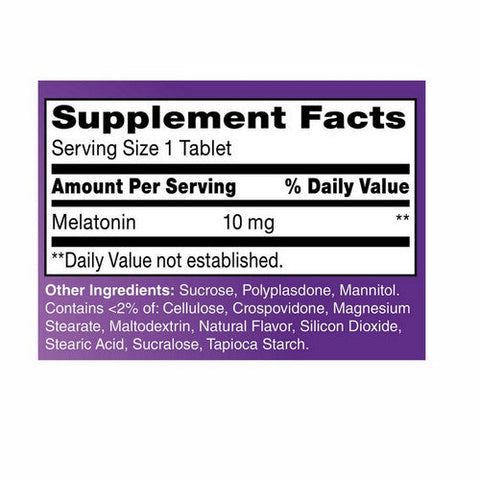 21st Century, Melatonin Quick Dissolve Cherry, 10 Mg, 120 Tabs