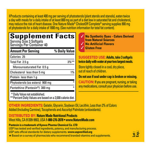 Nature Made, Cholestoff Complete, 120 Softgels Nature Made