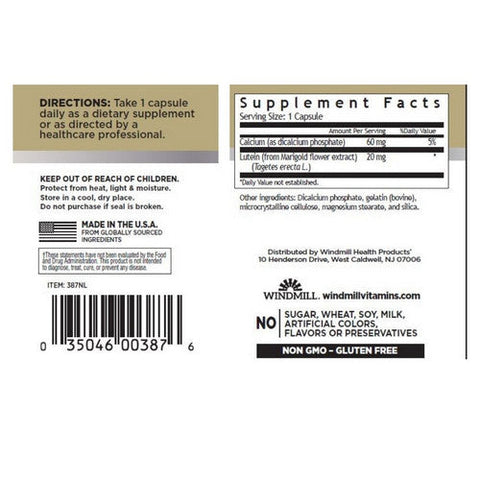 Windmill, Lutein, 20 mg, 30 Softgels Windmill