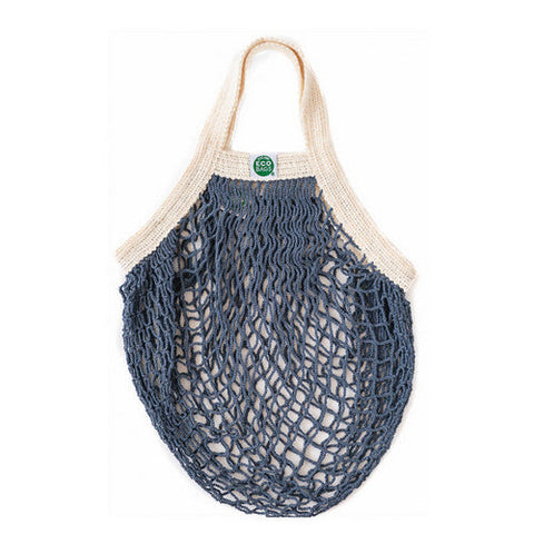 Eco Bags, Organic Mini String Bags, Handle Storm Blue 1 Bag Eco Bags