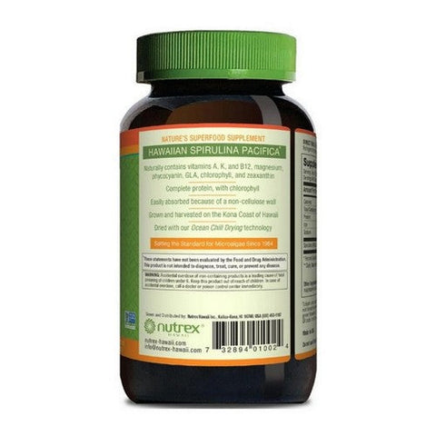 Nutrex Hawaii, Pure Hawaiian Spirulina, 500 MG, 200 Tabs Nutrex Hawaii