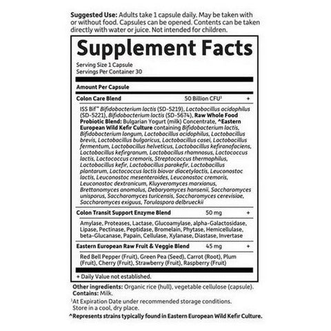Garden of Life, Raw Probiotics Colon Care, 30 Caps Garden of Life